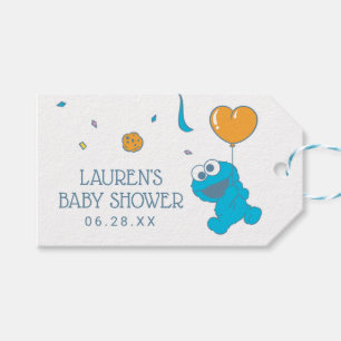 Sesame Street   Cookie Monster Baby Shower Gift Tags