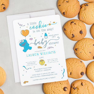 Sesame Street   Cookie Monster Baby Shower Invitation