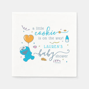 Sesame Street Cookie Monster Baby Shower Napkin