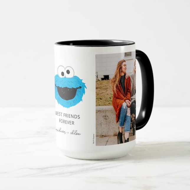 Sesame Street Cookie Monster | Best Friends Photo Mug (Front Right)