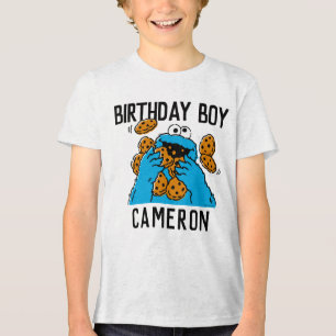 Sesame Street   Cookie Monster Birthday Tri-Blend Shirt