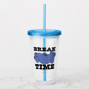 Sesame Street Cookie Monster Break Time Acrylic Tumbler