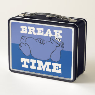 Sesame Street Cookie Monster Break Time Metal Lunch Box