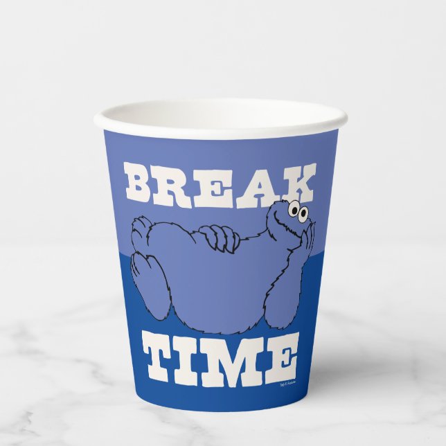 Sesame Street | Cookie Monster Break Time Paper Cups (Front)