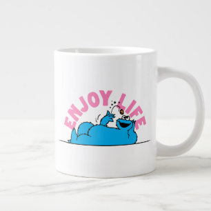 Sesame Street   Cookie Monster Enjoy Life Large Coffee Mug