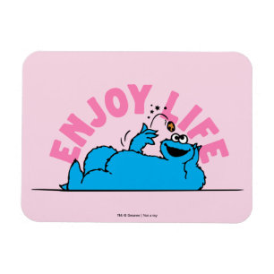 Sesame Street Cookie Monster Enjoy Life Magnet
