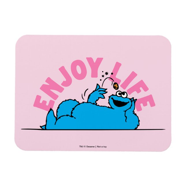 Sesame Street | Cookie Monster Enjoy Life Magnet (Horizontal)