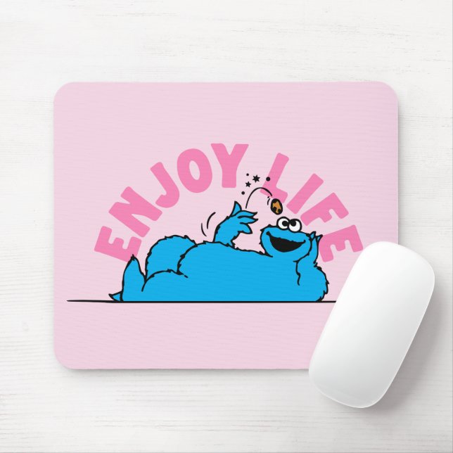 Sesame Street | Cookie Monster Enjoy Life Mouse Mat (With Mouse)