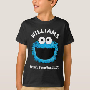 Sesame Street Cookie Monster Family Vacation T-Shirt