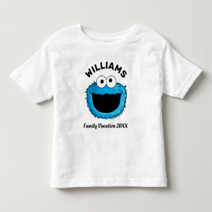 Sesame Street Cookie Monster Family Vacation Toddler T-Shirt
