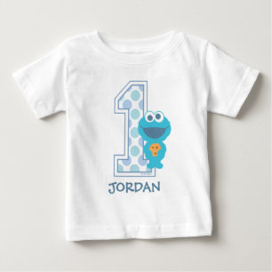 Sesame Street   Cookie Monster First Birthday Baby T-Shirt