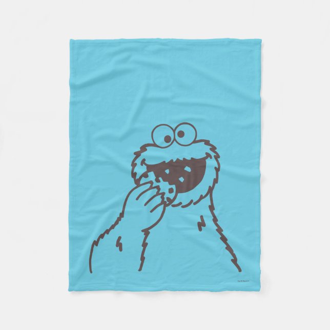 Sesame Street | Cookie Monster Fleece Blanket (Front)