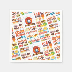 Sesame Street Cookie Monster Foodie Truck Napkin