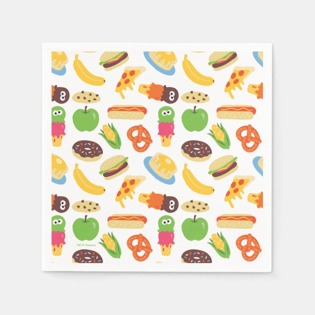 Sesame Street Cookie Monster Foodie Truck Napkin (Front)