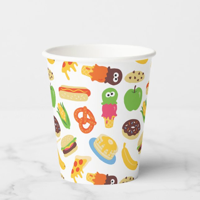 Sesame Street Cookie Monster Foodie Truck Paper Cups (Front)