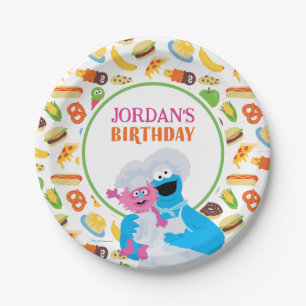 Sesame Street Cookie Monster Foodie Truck Paper Plate