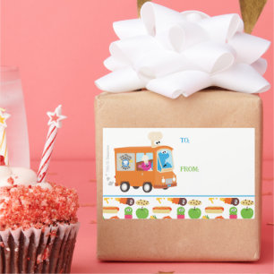 Sesame Street Cookie Monster Foodie Truck Rectangular Sticker