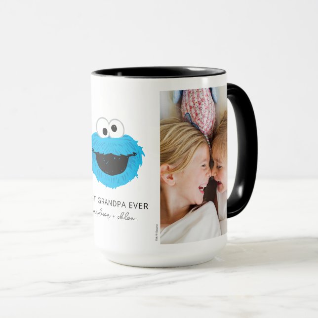 Sesame Street Cookie Monster | Grandpa - Photo Mug (Front Right)