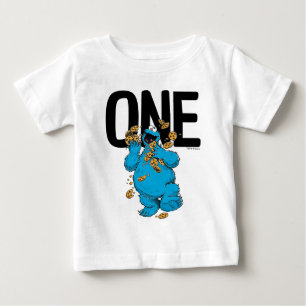 Sesame Street   Cookie Monster I'm One Birthday Baby T-Shirt