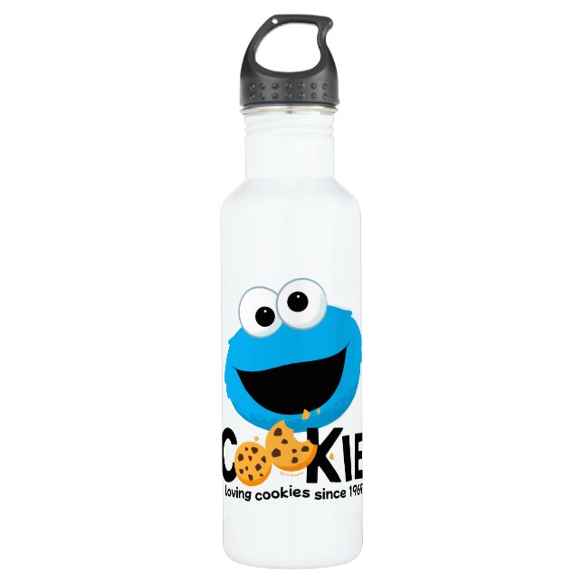Sesame Street | Cookie Monster Loving Cookies 710 Ml Water Bottle (Front)