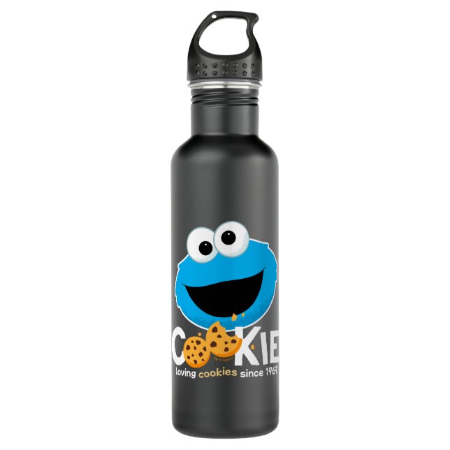 Sesame Street | Cookie Monster Loving Cookies 710 Ml Water Bottle (Front)