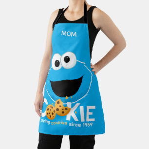 Sesame Street Cookie Monster Loving Cookies Apron