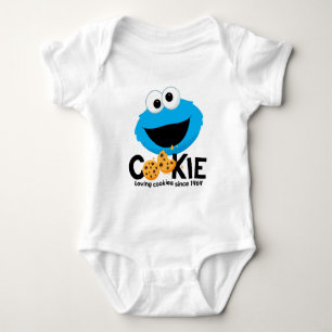Sesame Street   Cookie Monster Loving Cookies Baby Bodysuit