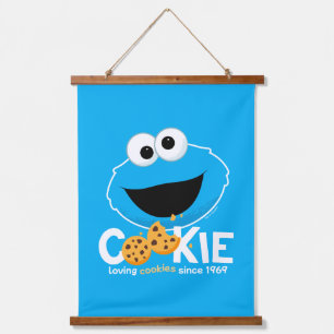 Sesame Street   Cookie Monster Loving Cookies Hanging Tapestry