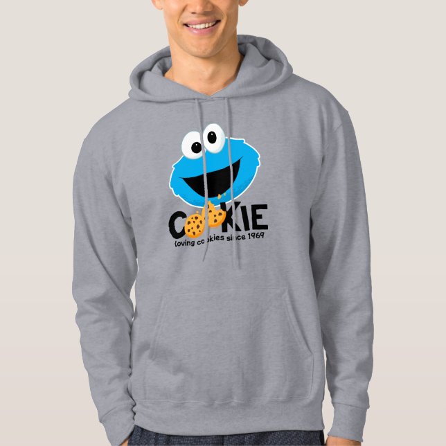 Sesame Street | Cookie Monster Loving Cookies Hoodie (Front)