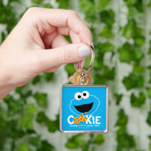 Sesame Street Cookie Monster Loving Cookies Key Ring