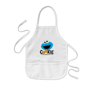 Sesame Street   Cookie Monster Loving Cookies Kids Apron