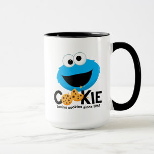 Sesame Street Cookie Monster Loving Cookies Mug