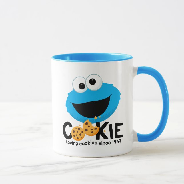 Sesame Street | Cookie Monster Loving Cookies Mug (Right)