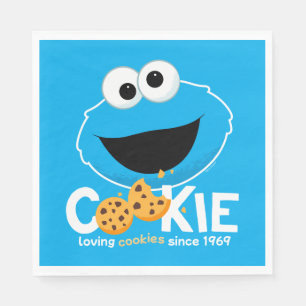 Sesame Street   Cookie Monster Loving Cookies Napkin