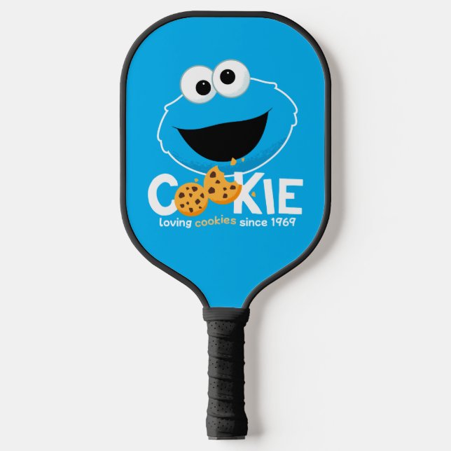 Sesame Street | Cookie Monster Loving Cookies Pickleball Paddle (Front)