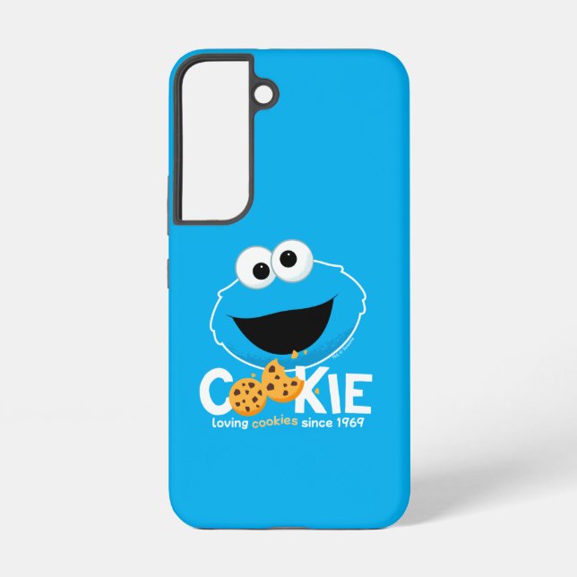 Sesame Street | Cookie Monster Loving Cookies Samsung Galaxy S22 Case (Back)