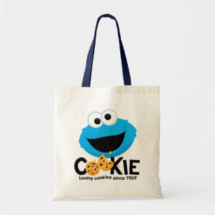 Sesame Street   Cookie Monster Loving Cookies Tote Bag