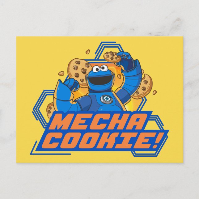 Sesame Street | Cookie Monster Mecha Cookie! Postcard (Front)