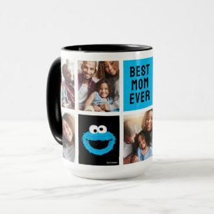 Sesame Street Cookie Monster   Mom Photo Collage Mug