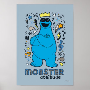 Sesame Street Cookie Monster - Monster Attitude Poster