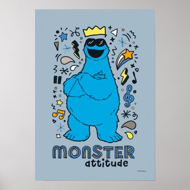 Sesame Street | Cookie Monster - Monster Attitude Poster (Front)