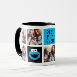 Sesame Street Cookie Monster Mum Photo Collage Mug