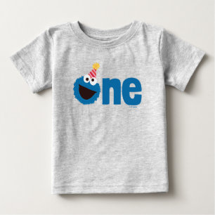 Sesame Street Cookie Monster One First Birthday Baby T-Shirt