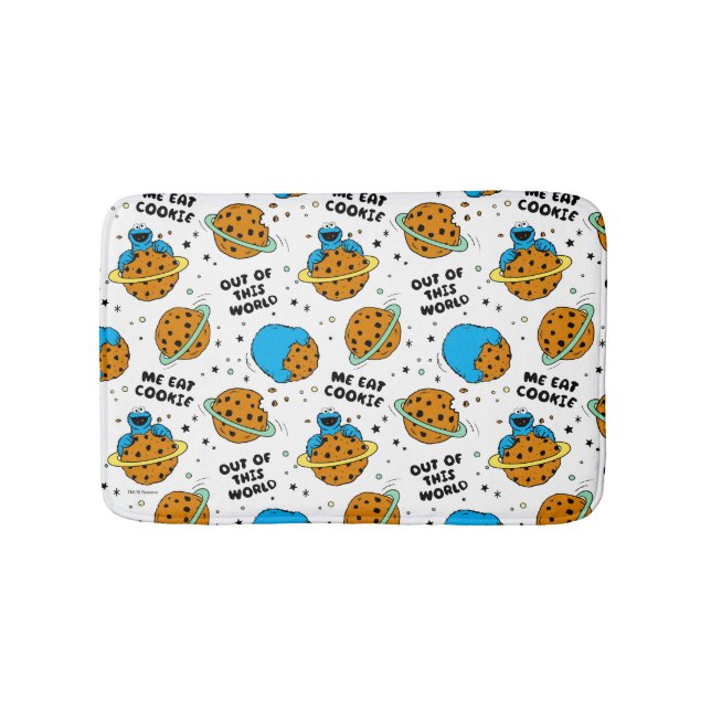 Sesame Street | Cookie Monster Out of This World Bath Mat (Front)