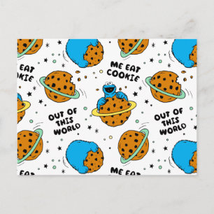 Sesame Street Cookie Monster Out of This World Postcard