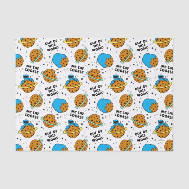 Sesame Street | Cookie Monster Out of This World Tissue Paper (Front)