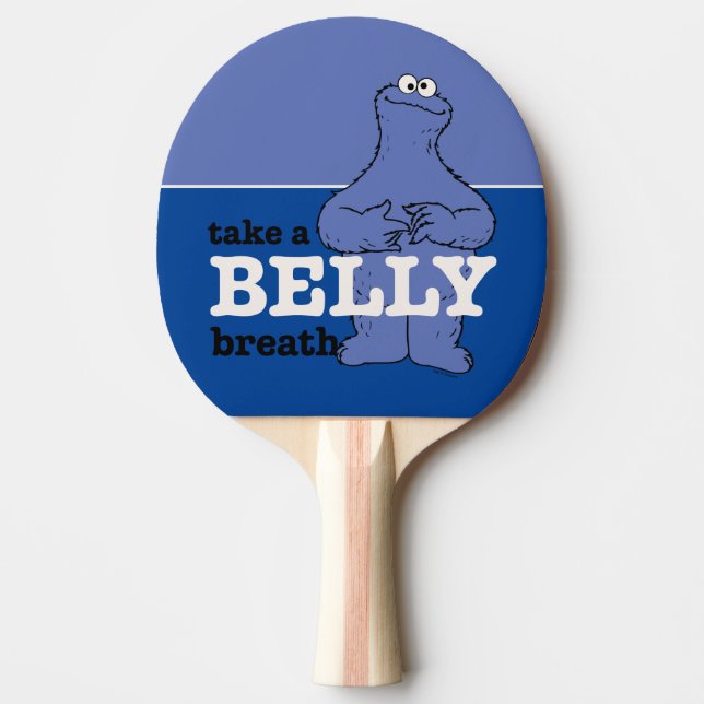 Sesame Street | Cookie Monster Take A Breath Ping Pong Paddle (Front)