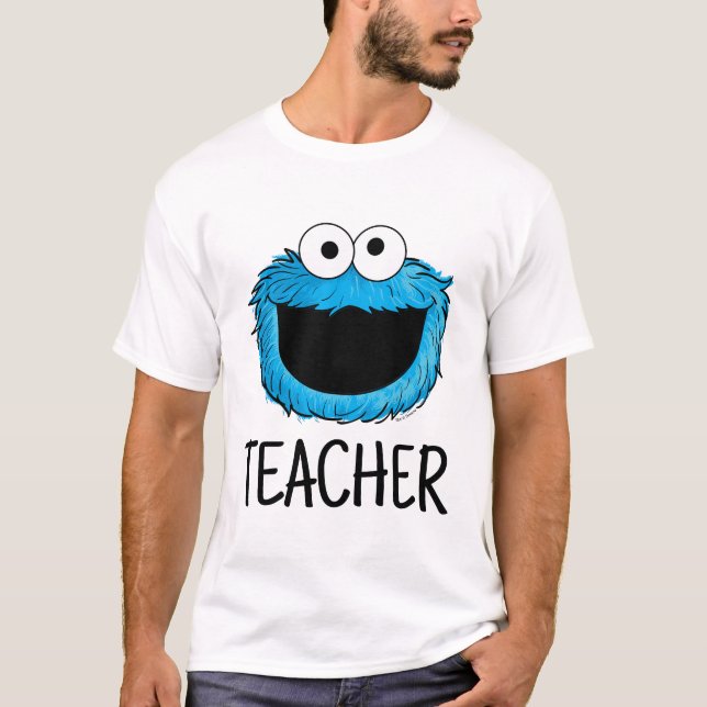 Sesame Street | Cookie Monster Teacher T-Shirt (Front)