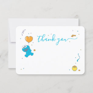 Sesame Street Cookie Monster Thank You Invitation