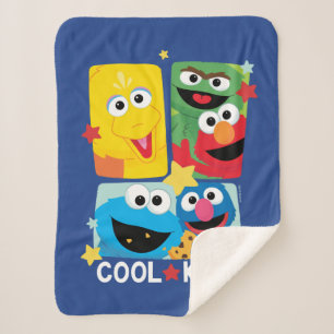 Sesame Street Cool Kids Sherpa Blanket